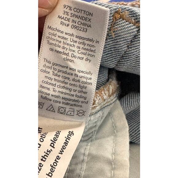 Pacsun Ankle Jegging Womens Size 26 Light Blue DIstressed Hem Cotton Blend - Picture 7 of 10